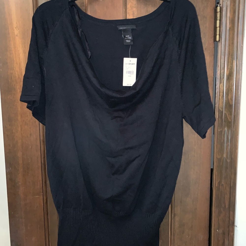 NWT Lane Bryant Short Sleeve Slouch-front Sweater